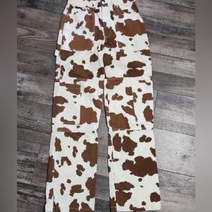 Forever 21 Brown and White Patterned Jeans